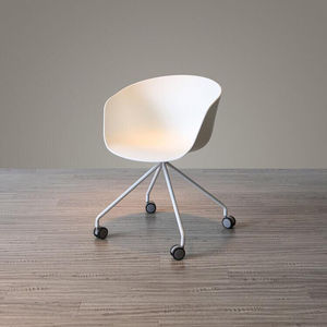 Silla de Plástico de Diseño Minimalista GCFC007 con Respaldo Alto y Base Giratoria Gh Bn Cao Lng Nha Chn Xoay - Product Image 5
