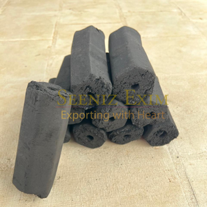 Briquettes de charbon de bois de coque de noix de coco pour barbecue |   Durable et sans fumée |   Temps de combustion de 4 à 6 heures, motif hexagonal - Product Image 5
