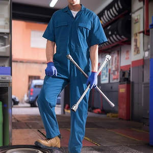 Pantalones de Trabajo Ligeros para Hombre, Transpirables, Ignífugos, con Tiras Reflectantes, Hechos de Spandex/Poliéster - Product Image 6