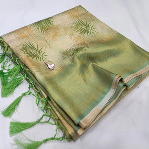 ส่าหรีไหม kanchivram นุ่มบริสุทธิ์ - Product Image 5