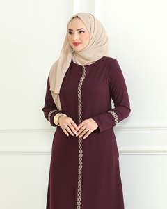 Muslim Women <b>Abaya</b> Premium Satin Fabric <b>Abaya</b> Ready Full Length Islamic Muslim Dubai Eid <b>Abaya</b> Wholesale - Product Image 6
