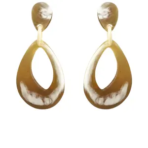 Luxury Modern Design Women Jewellery Accessories Horn Earrings for Wedding and Birthday Gifs from Indian Supplier