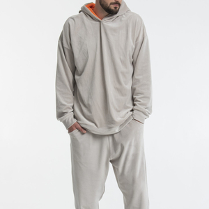 Trajes de chándal de terciopelo de diseñador 2025 para hombres y niños adultos de talla grande chándales personalizados Casual cálido patrón sólido - Product Image 1