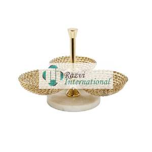 Cuenco triturado chapado en oro de alta calidad de acero inoxidable de Metal, decoración de nuevo diseño, cuencos de diseño de lujo de la mejor calidad - Product Image 3