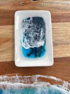 Porte-savon porte-savon auto-drainant, porte-savon en barre de résine, porte-savon en forme de feuille de ginkgo économiseur de savon pour salle de bain - Product Image 5