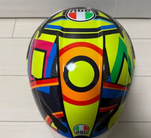 หมวกกันน็อคเปิดหน้า Pista GP RR Rossi รุ่นใหม่ ทำจากคาร์บอนไฟเบอร์ ได้รับการรับรองมาตรฐาน Snell สีน้ำเงิน L - Product Image 3