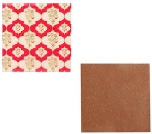 Juego de posavasos recubiertos de esmalte con soporte Traditional Pvt Ltd MDF Posavasos Esteras y almohadillas - Product Image 3