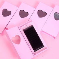 Emballage personnalisé pour extensions de cils en cachemire PBT, fournitures pour extensions de cils, extensions de cils douces, volumineuses, naturelles et légères, plateau pour extensions de cils