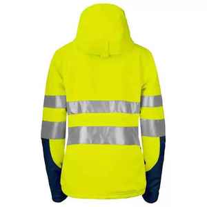 Venta al por mayor ropa de trabajo de seguridad resistente al agua traje de trabajadores de la construcción chaqueta transpirable personalizada reflectante de seguridad de alta visibilidad - Product Image 2