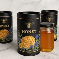 Gros Complément Alimentaire Papier Rond Peut Cylindre Boîte Shilajit Gummies Carton Papier Tube Boîte D'emballage pour Pot De Miel