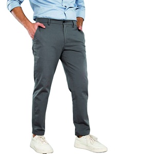 Nueva llegada 2023 Pantalones chinos de zinc para hombre delgado al por mayor de encargo de los hombres casuales lisos OEM bolsillos mar XXS China Technics ARTÍCULO LARGO volar - Product Image 1