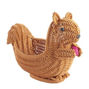 Adorable Creative Animal-Shaped Rattan <b>Storage</b> <b>Basket</b> Handcrafted Home Accents Decorative Organizer for Fruits Organized <b>Storage</b> - Product Image 2