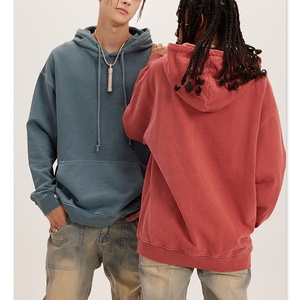 Sudadera con Capucha de Algodón 100% Vintage Lavada al Ácido de 430 g/m² para Invierno, Unisex, de Alta Calidad, Antiencogimiento - Product Image 4