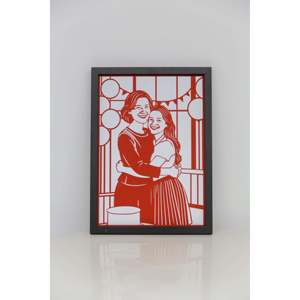 ของขวัญงานตัดกระดาษงานปรับแต่งรูปภาพส่วนตัวสำหรับวันครบรอบแต่งงานและงานฝีมือกระดาษสำหรับวันพ่อ - Product Image 2