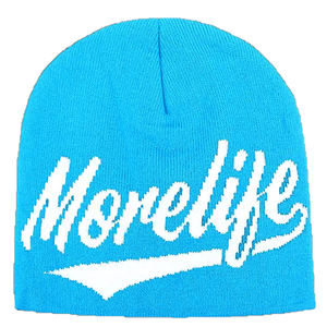 Custom Logo Winter Fashion Youth Outdoor Streetwear Thick Double Layer Reversible Lined Jacquard Beanies Caps - Product Image 3