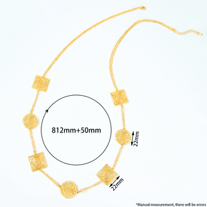 Collana Classica Moderna per Donne Europa e America Placcata in Oro 18k Elegante Collana Lunga per Matrimoni e Feste - Product Image 6