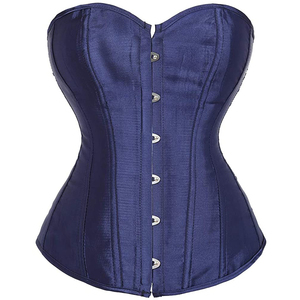 Corset en Satin bleu clair façonnage du corps Shapewear taille formateur Bustier lingerie amincissante pour les femmes Sexy tenue élégante - Product Image 5