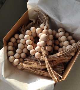 Ronds de serviette en bois sculptés sur mesure Décoration de table écologique - Product Image 3