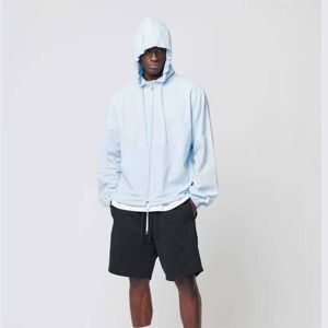 Thick Full-<b>Zip</b> Winter Customized Men Zipper Hoodie Basics Cotton Blended Heavyweight Long Sleeve Casual Wear OEM Wholesale - Product Image 2