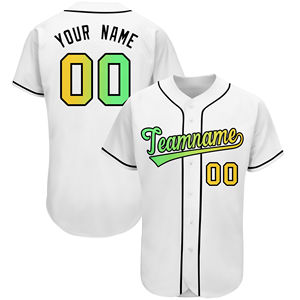 Camisetas de Béisbol Personalizadas con Diseño de Sublimación, Transpirables, 100% Poliéster, Color Sólido - Product Image 2