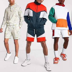 Offre Spéciale unisexe mode hiver survêtement ensemble 100% coton éponge tissu respirant deux pièces recadrée à capuche sweat-shirt élastique - Product Image 1