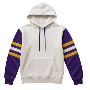 Sweat à capuche en molleton de coton 100% pour hommes, confortable et respirant, saison d'automne, teint en couleur unie, fabriqué au Pakistan - Product Image 4