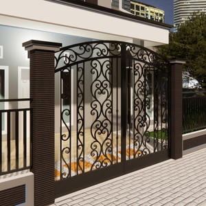 Conceptions décoratives de portail en fer forgé pour les maisons et les projets avec panneaux, accessoires, automatisation et installation fiable - Product Image 4