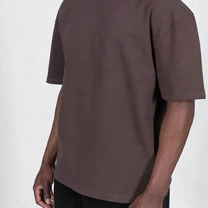 T-shirts pour hommes en jersey 100% coton en gros, coupe ample, qualité supérieure, vierges, imprimés numériquement, respirants, séchage rapide, personnalisables - Product Image 3