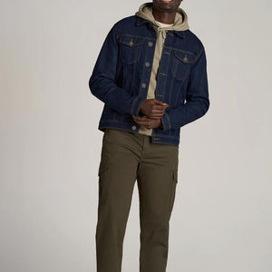 Veste en jean pour homme de haute qualité avec logo sur le devant, respirante, décontractée, hiver, service OEM, vente en gros d'usine - Product Image 5