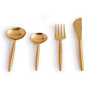 Juego de cubiertos de resina de Metal con acabado americano, diseño Popular, moda moderna, de lujo - Product Image 3