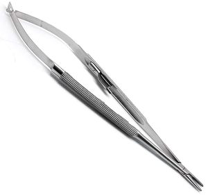 Portaagujas T/C Castroviejo 7 "Punta recta 15mm Instrumentos microquirúrgicos de acero inoxidable - Product Image 6