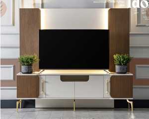 Elegante mueble de TV de madera plegable de estilo europeo para cocina al aire libre, baño, sala de estar, dormitorio, muebles de uso en almacén - Product Image 6