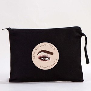 Bolsa de Mano Personalizada de Algodón Negro de 10 x 7 Pulgadas (25 x 18 cm) para Fines Promocionales - Product Image 5