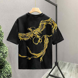 100% camisetas de algodón para hombre, Camiseta de cuello redondo de algodón, Camiseta ajustada con hombros descubiertos, camiseta ligera de secado rápido con cuello redondo - Product Image 3