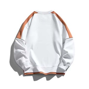 Sweat-shirt à col rond unisexe en polyester/coton, doublé en polaire épaisse, de haute qualité, logo personnalisé brodé, coupe classique - Product Image 6