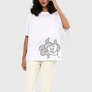 Offre Spéciale Femmes T-shirt surdimensionné Logo personnalisé Coton Polyester Séchage rapide Respirant Toutes les tailles disponibles - Product Image 1