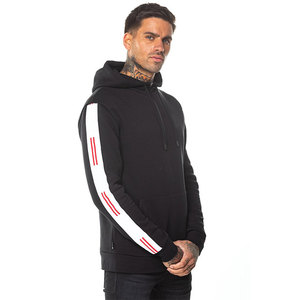 Ventes en gros de sweats à capuche unisexes en coton 100% de style basique, coupe régulière, épais, à carreaux, uni, teint en pièce, avec logo personnalisé, pour l'hiver - Product Image 4