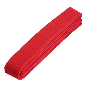 Ceinture d'arts martiaux légère de haute qualité en tissu polyester et coton respirant avec étiquette personnalisée Taekwondo Judo Karaté Unisexe - Product Image 3