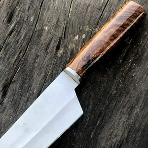 2025 nuevo cuchillo de cocina de Chef de hoja de acero inoxidable hecho a mano personalizado cuchillo Santoku forjado a mano con Funda de cuero puro - Product Image 6