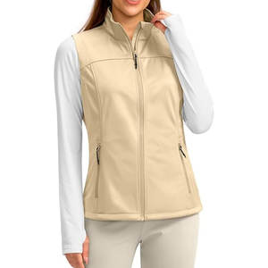 Scrubmates T-shirt sans manches à col en V avec poitrine zippée Gilet moderne avec bouton à l'avant et 2 poches - Product Image 6