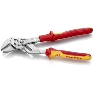 Clé à molette KNIPEX VDE chromée, longueur 250 mm, largeur de serrage 46 mm, poignées multi-composants - Product Image 3