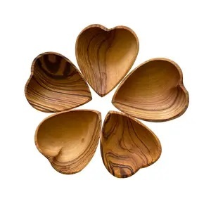 Assiette de service en bois de luxe, finition polie, écologique, ronde, design personnalisé, pour la vente en gros, assiette moderne et écologique - Product Image 5