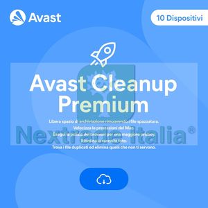 AVAST CLEANUP PREMIUM 1 ANNO - 10 PC - MAC - ANDROID - IOS - Product Image 1