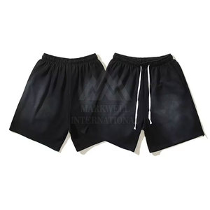 Shorts Ligeros al por Mayor con Lavado Ácido, Shorts Cómodos con Lavado Ácido, Shorts con Cintura Elástica con Lavado Ácido para Venta en Línea - Product Image 2