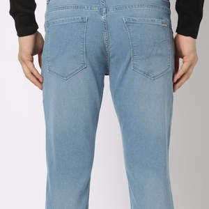 Pantalones Vaqueros Ajustados de Alta Calidad con Estilo Desgastado y Acampanados para Hombre, Pantalones Vaqueros con Parches Bordados Personalizados, Servicios OEM - Product Image 5