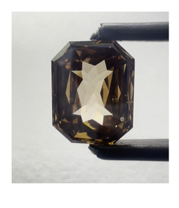 Brillant Brown SI2 Emerald Cut Lab Créé Diamant Pierre Précieuse en Vrac pour la Fabrication de Bijoux Bagues et Accessoires de Mode Designer - Product Image 1