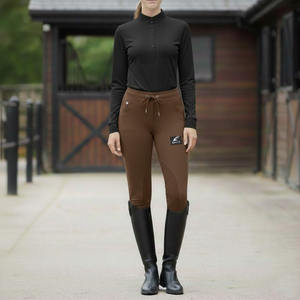 Nouveau style 2024, best-seller : Pantalon d'équitation pour femme, taille haute, avec grip intégral et boutons - Product Image 2