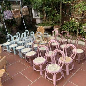 Sillas y mesas para niños al aire libre a prueba de agua de diseño simple, muebles para el hogar, encantadora silla y mesa para niños de ratán para interiores - Product Image 4