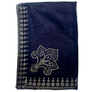 Los chales de lujo de terciopelo superventas más recientes con trabajo de piedra/chal de terciopelo de invierno pakistaní transpirable - Product Image 4