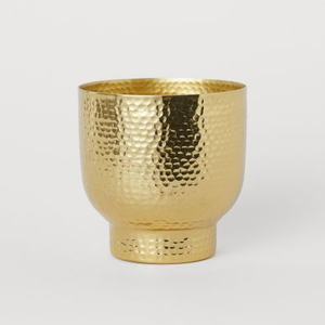 Jardinière en métal sur mesure en laiton Style contemporain multi-usages Décoration de jardin fait à la main Caractéristiques tactiles Plancher d'emballage avec logo personnalisé - Product Image 1